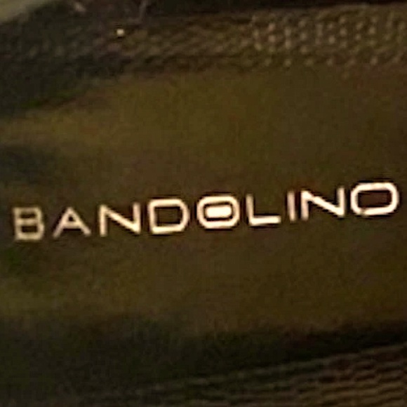 👠BANDOLINO👠LEATHER ROUND TOE TEXTURED HEEL PLATFORM 4” HEEL PUMPS EUC - Picture 12 of 15